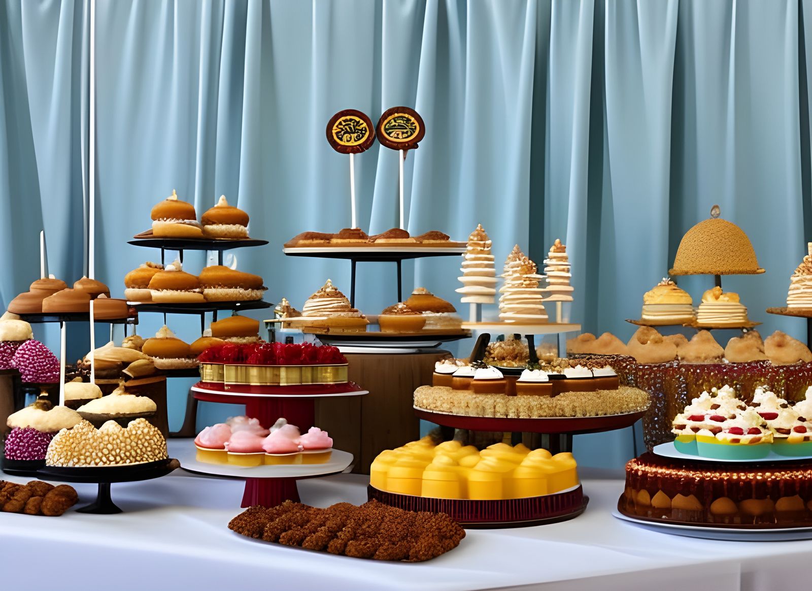 State Fair Dessert Table Display in High Resolution