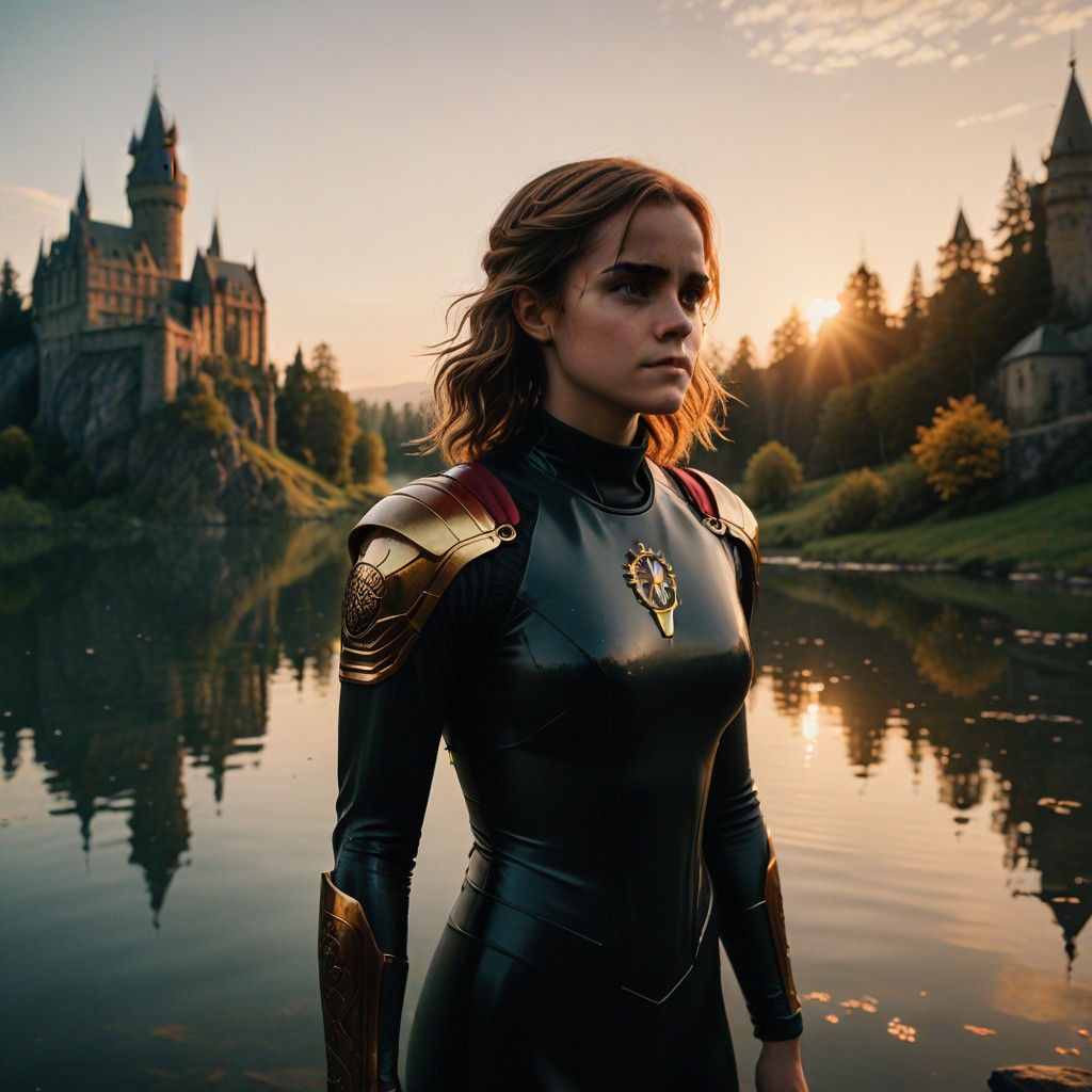 Hermione Granger in Latex Wetsuit at Hogwarts Lake