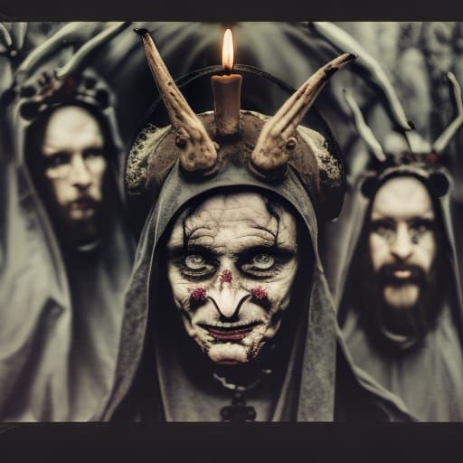 Demonic Russian Orthodox Priest in Giger Style