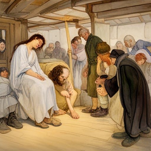 Eeyore's Daughter's Resurrection in Watercolor