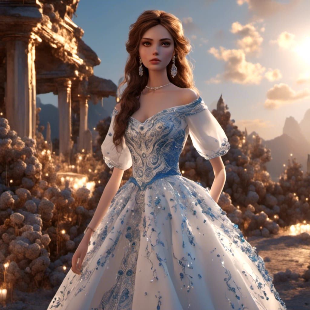 Hyperreal Doll Portrait in 8K