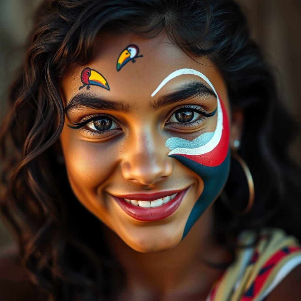 Radiant Costa Rican Woman Embodies Pura Vida
