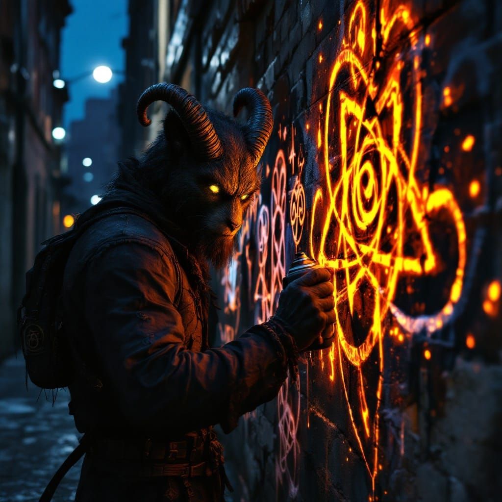 Mysterious Urban Celtic Spirit Transforms into Art