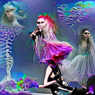 Ethereal AI Mermaid Dream in Simulated Reality