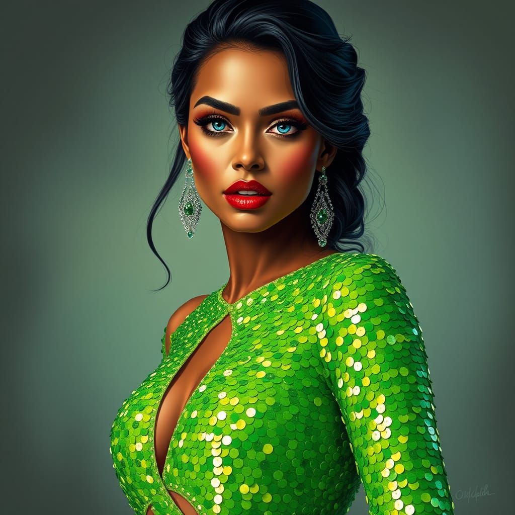 GLAMOUR PORTRAIT AND SEQUINS - 🌟 PORTRAIT CHALLENGE 🌟