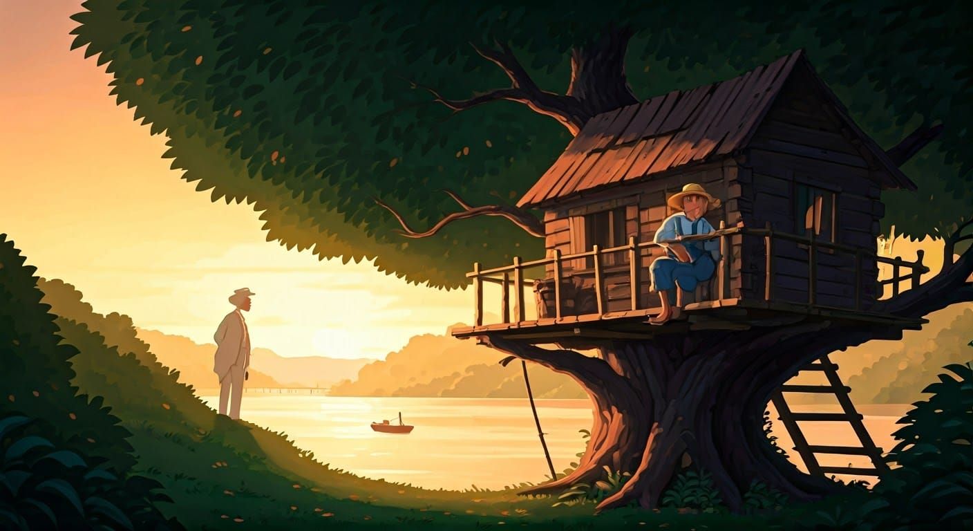 Huckleberry Finn's Whimsical Treehouse Sanctuary in Golden R...