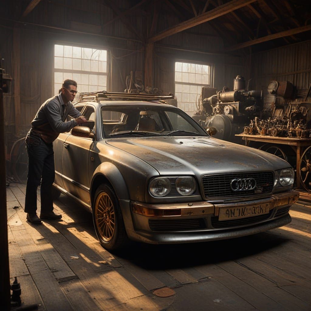Nasir's Steampunk Masterpiece: A Time-Traveling Audi RS6