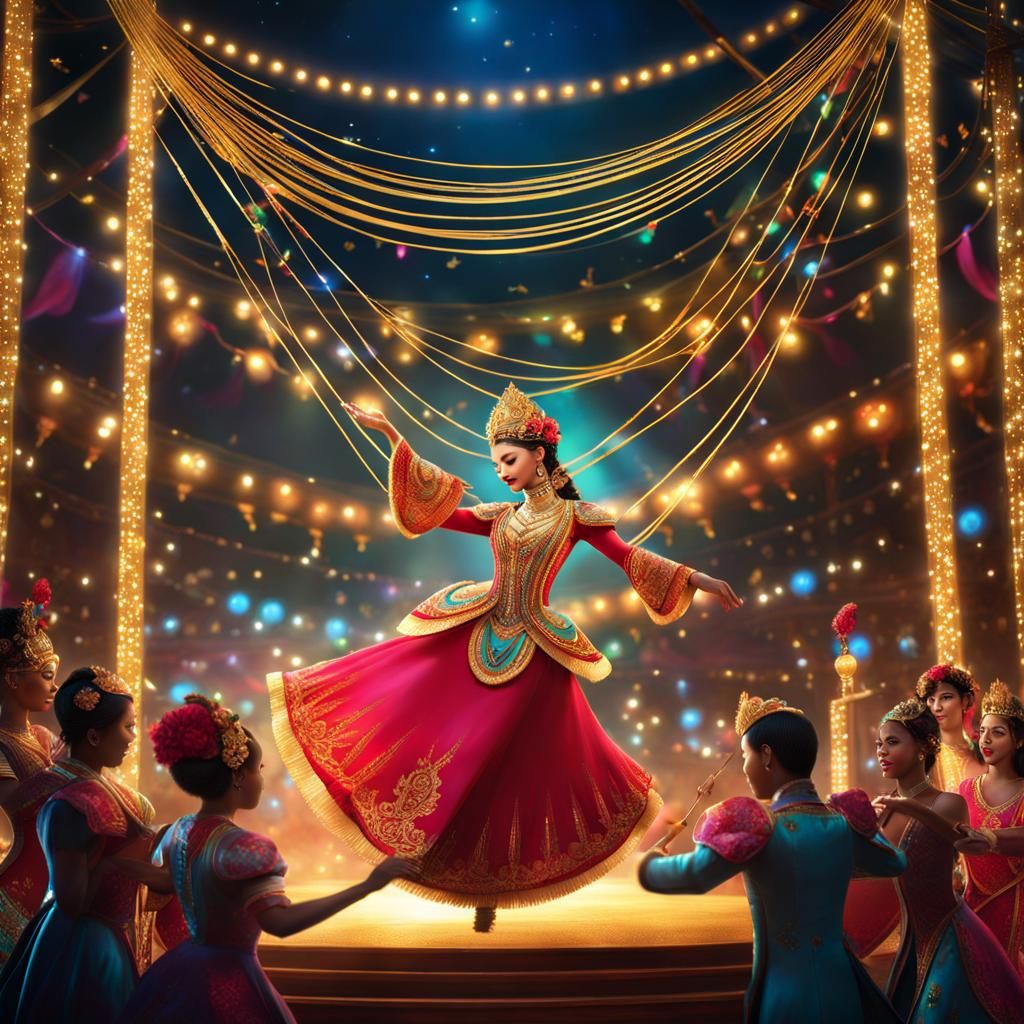 Bollywood marionette show