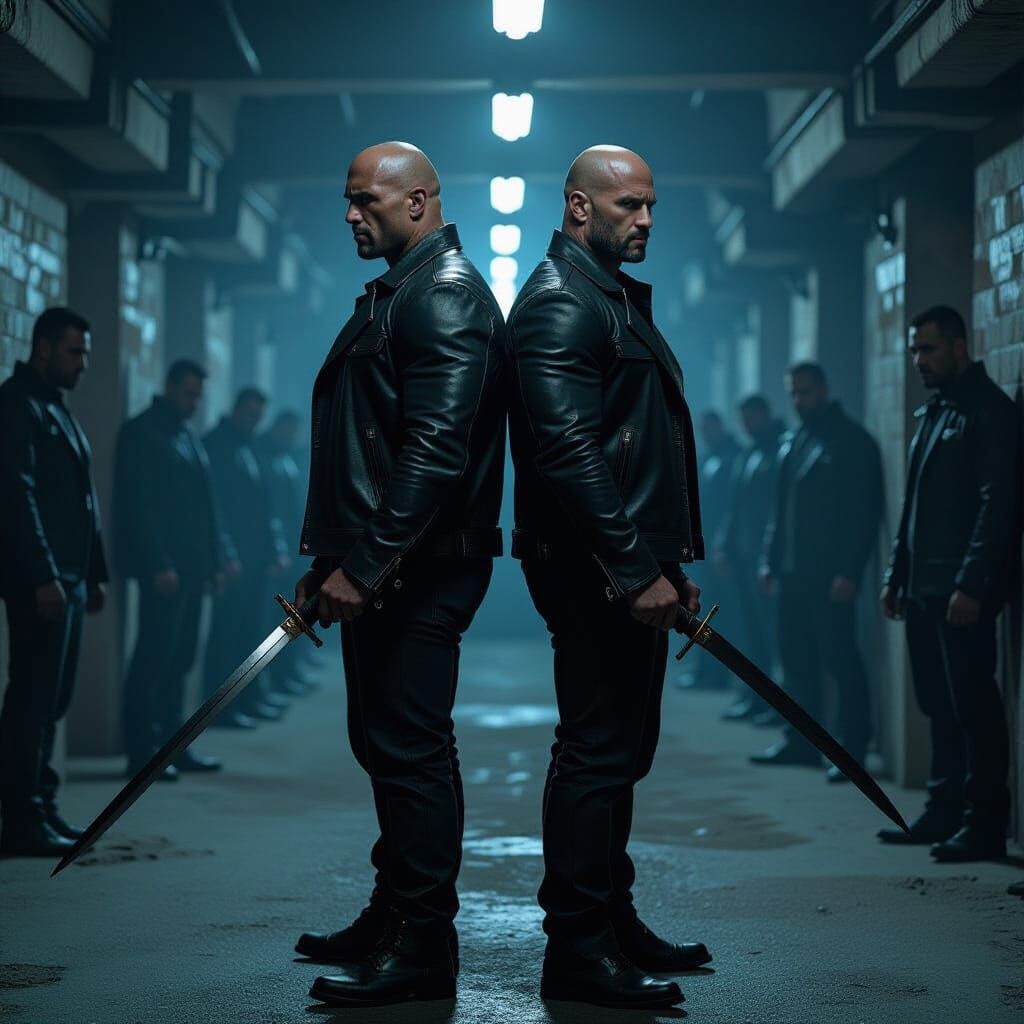 The Rock and Jason Statham in Tarantino-esque Scene