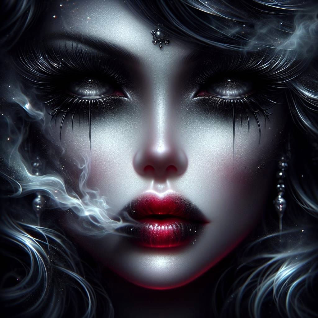 Mystical Goddess with Celestial Beauty and Arcane Allure