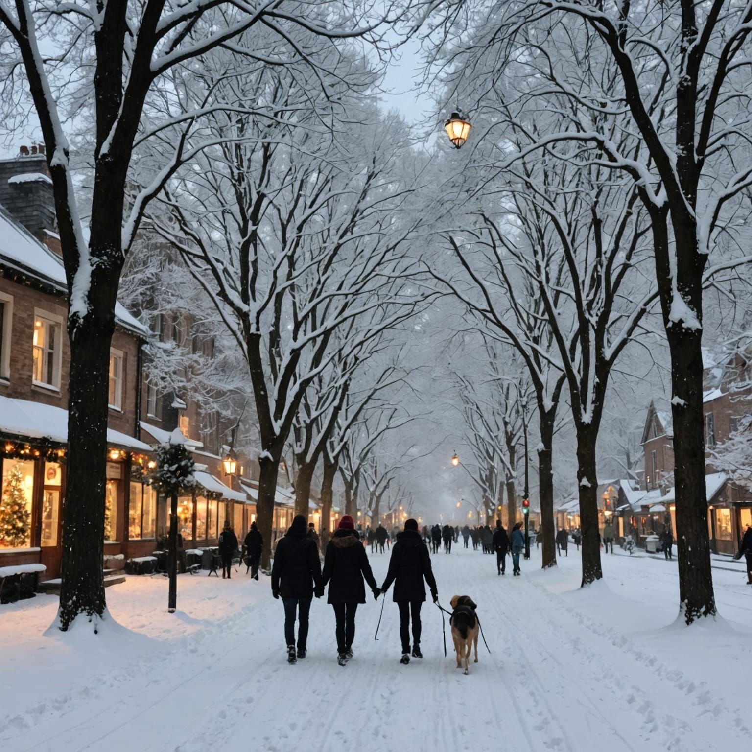 Winter Wonderland Scene at Christmas Time