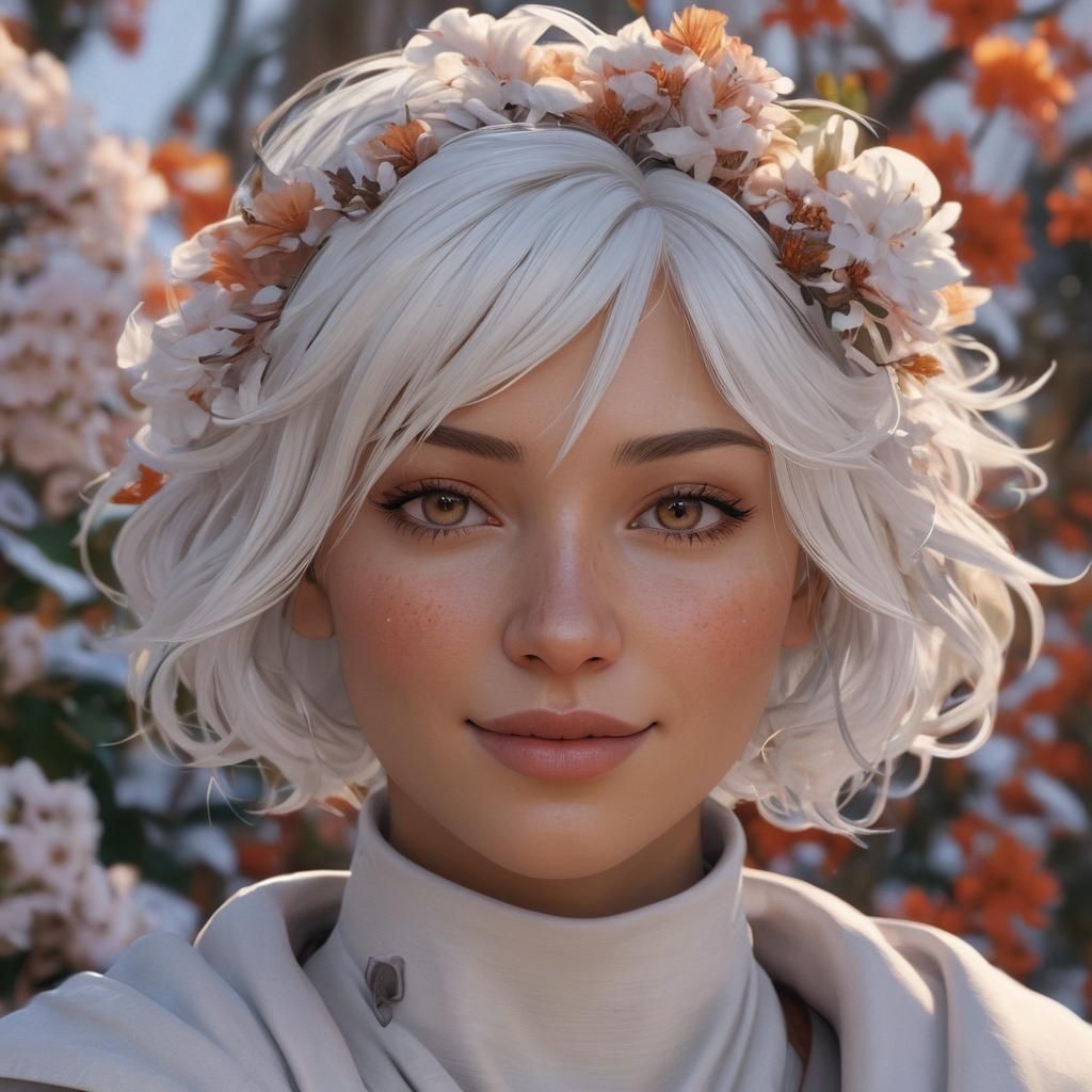 Arkanian Woman Portrait in Hyperrealistic Style