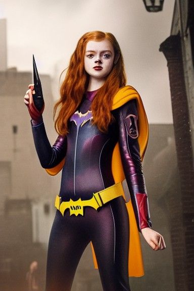 Sadie Sink as Batgirl: Ultra Realistic 4K Portrait