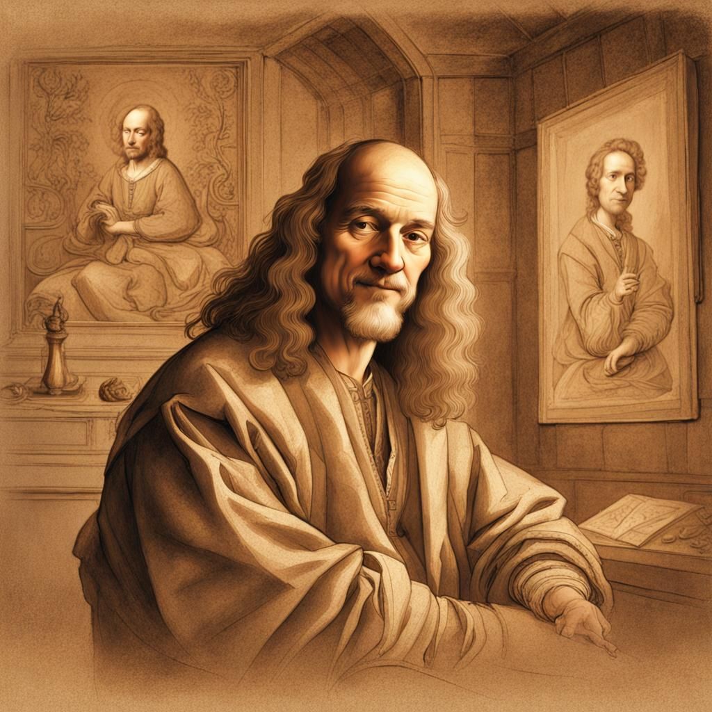 Renaissance Portrait of Leonardo da Vinci