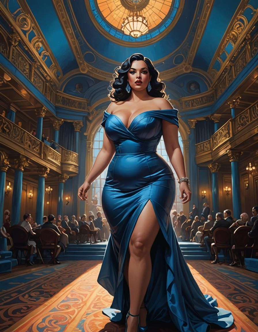 Glamorous Opera House Beauty in Cinematic Realism Style