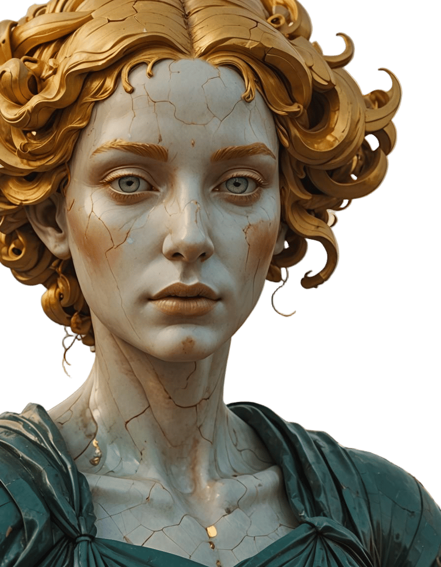 Young Venus Statue in Photo-Surrealism Style