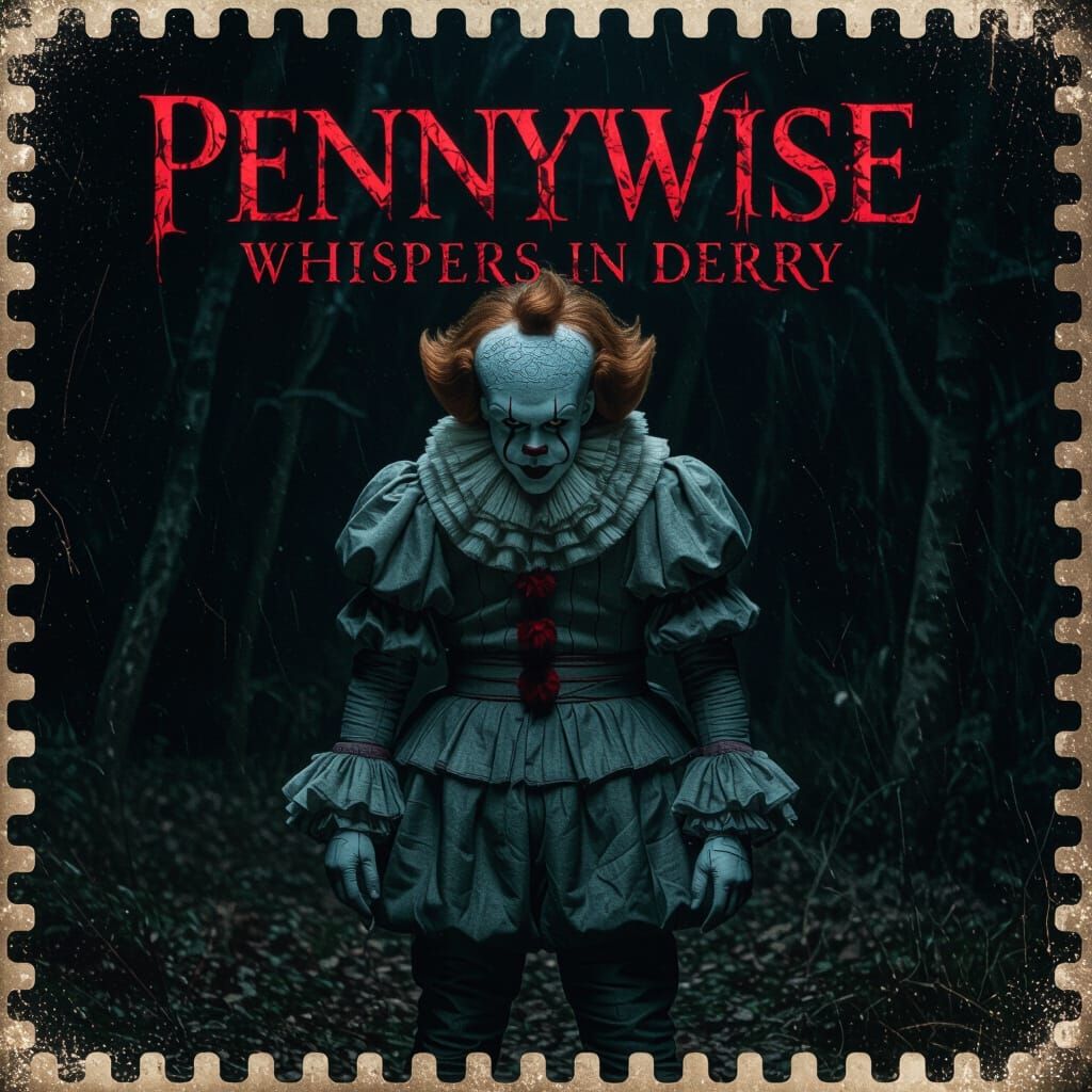 Pennywise Whispers in Derry: Cinematic Film Still