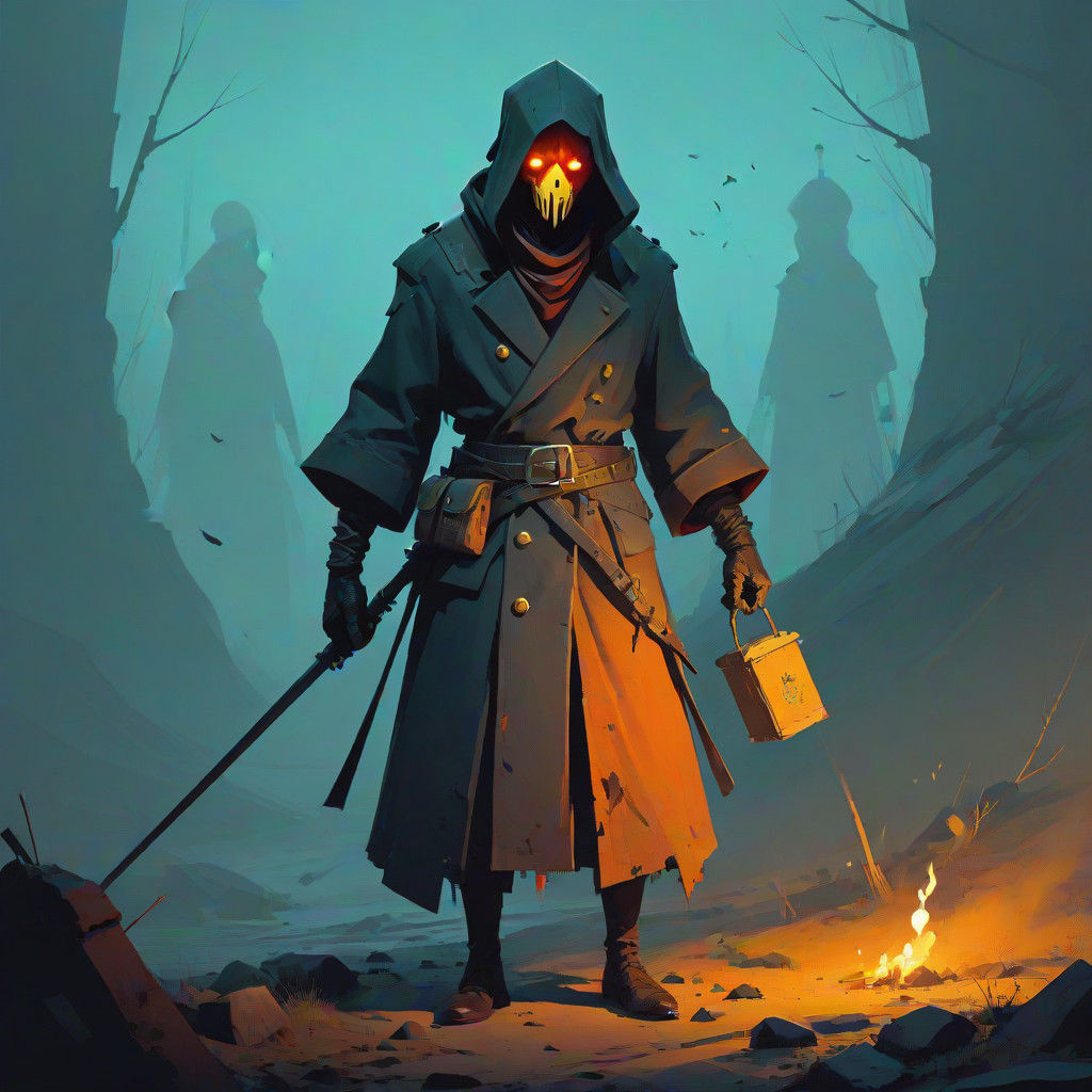 Grimdark Fantasy Landscape in a Dark Gothic Style