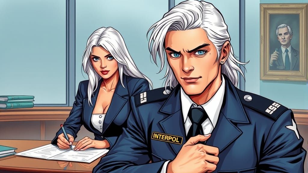 Interpol Love Comic Book Cover Art