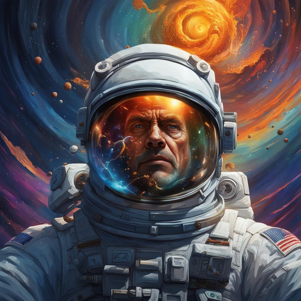 Hyperrealistic Scene: Lost in Time and Space