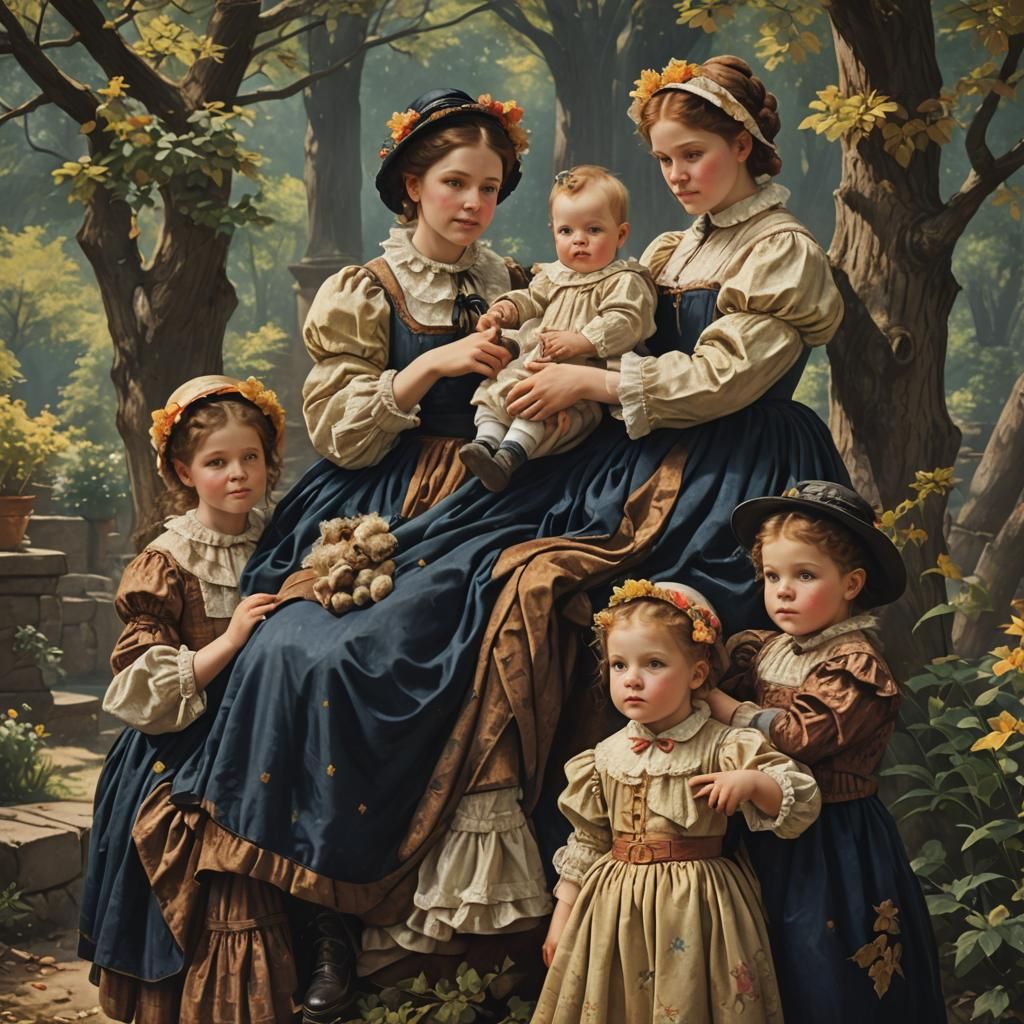 Mary Cassat children holding baby