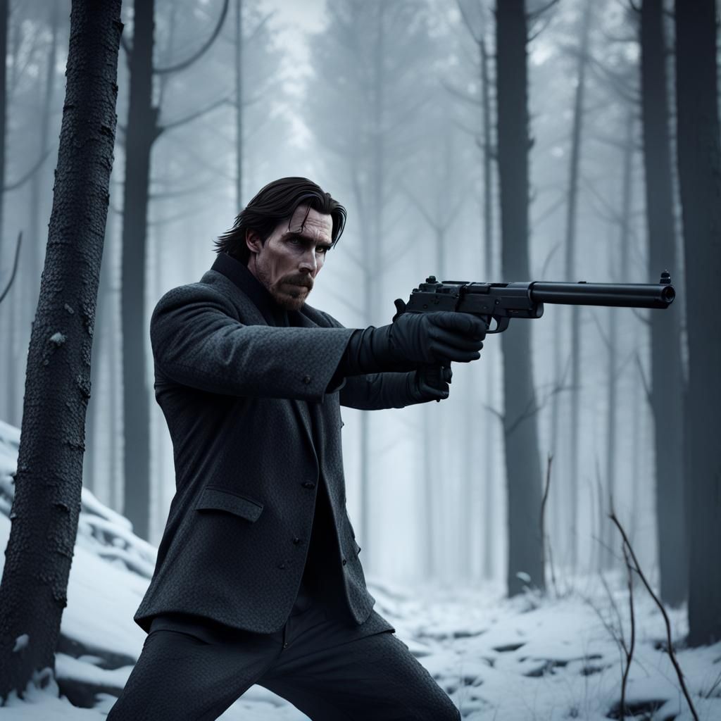 Christian Bale Gun-Fu Kata Concept Art