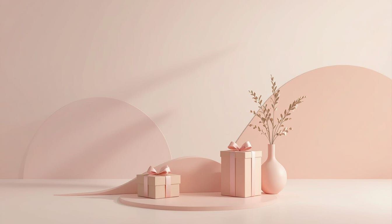 Elegant Minimalist Background for Secret Santa