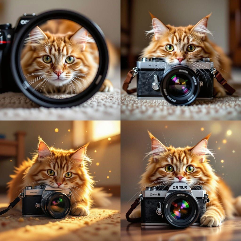 Cat Falls Into Camera, Flipping Photo Upside Down