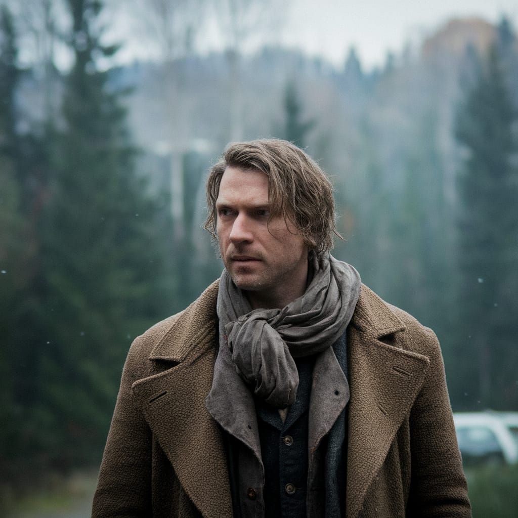 Dramatic Cinematic Film Still with Vignette