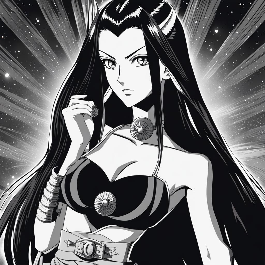 Nico Robin Portrait in Anime Style