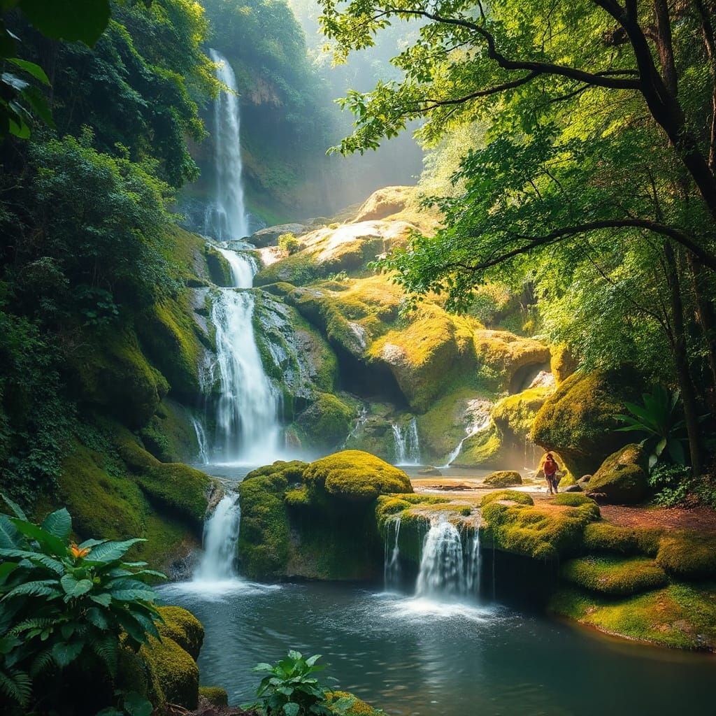 Banyu Wana Amertha Waterfall, Bali, Indonesia