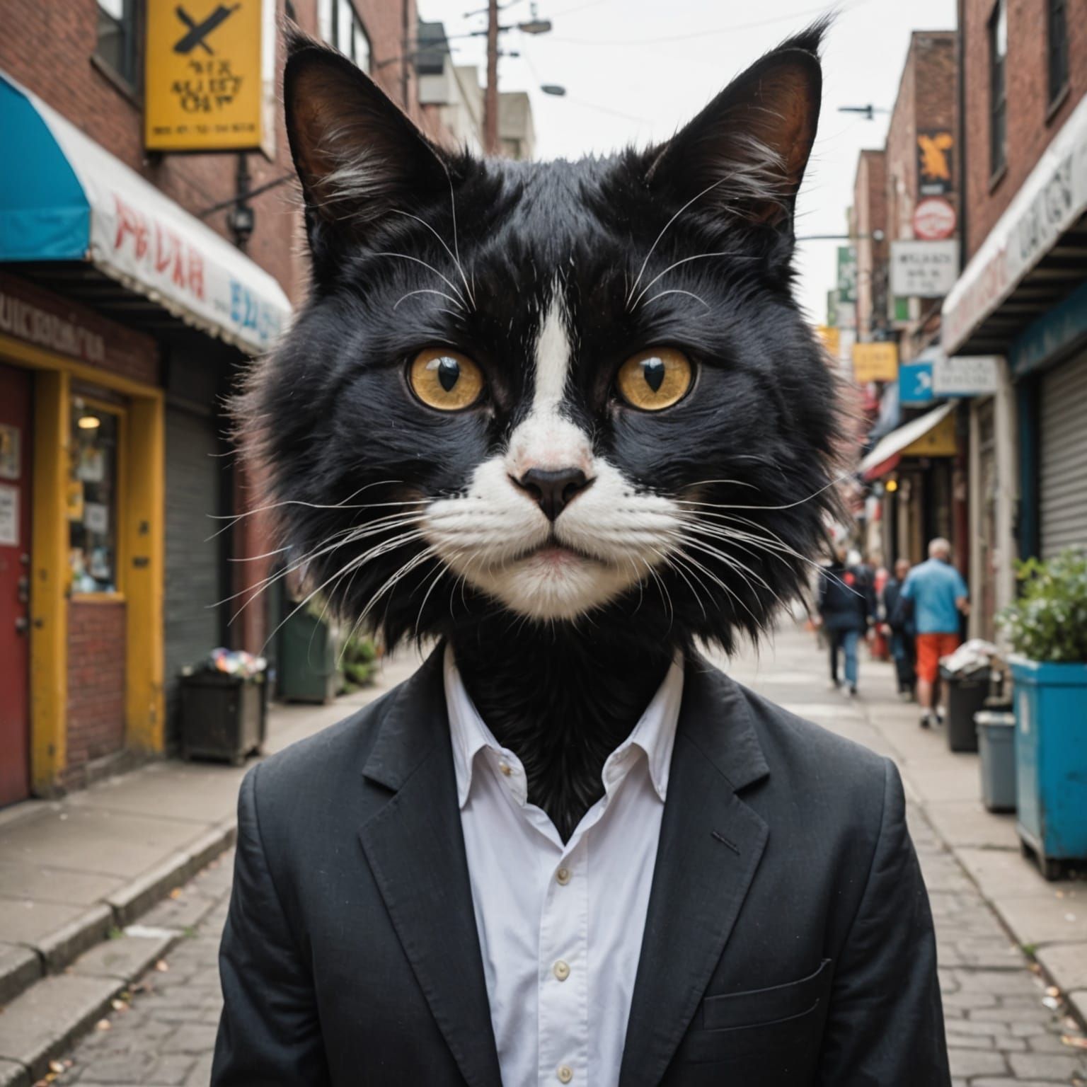 Anthropomorphic Gen-X Alley Cat Cartoon