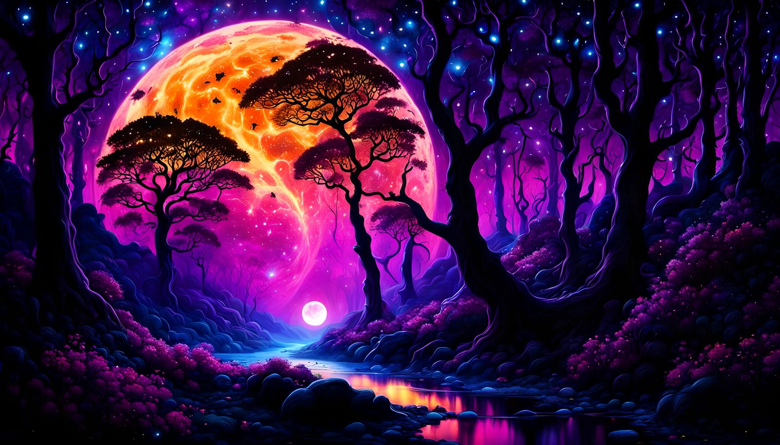 In a deep enchanted forest