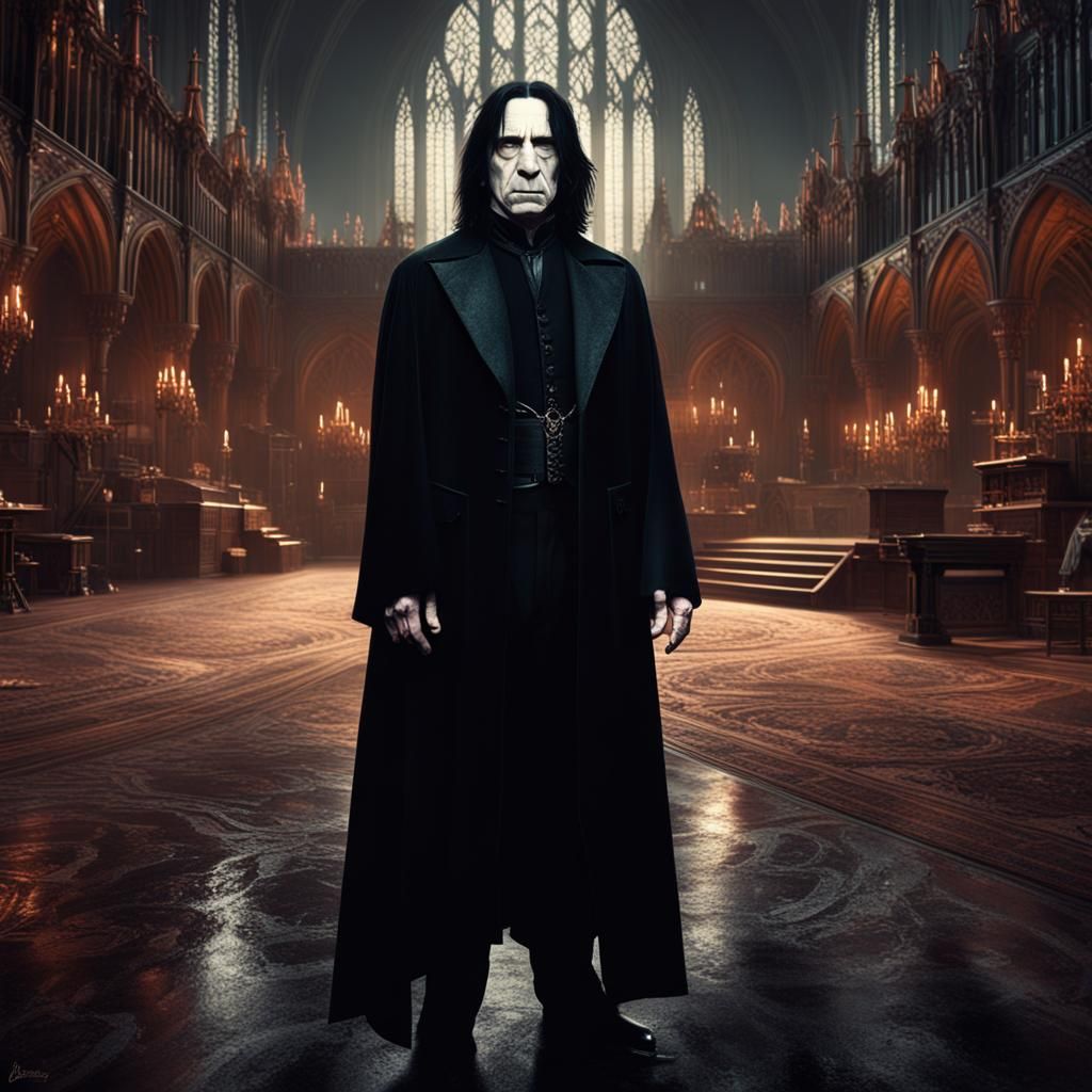 Snape as 80s Glam Metal Rockstar