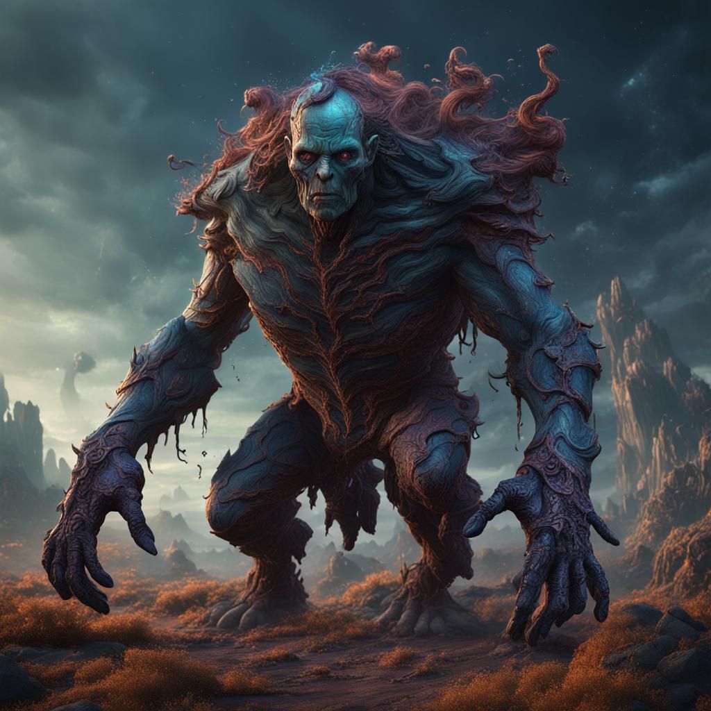 Deformed Human: Detailed Matte Painting