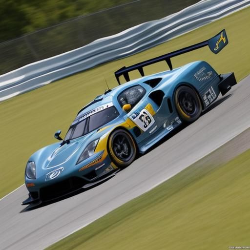 Sports Cars in High-Speed Race