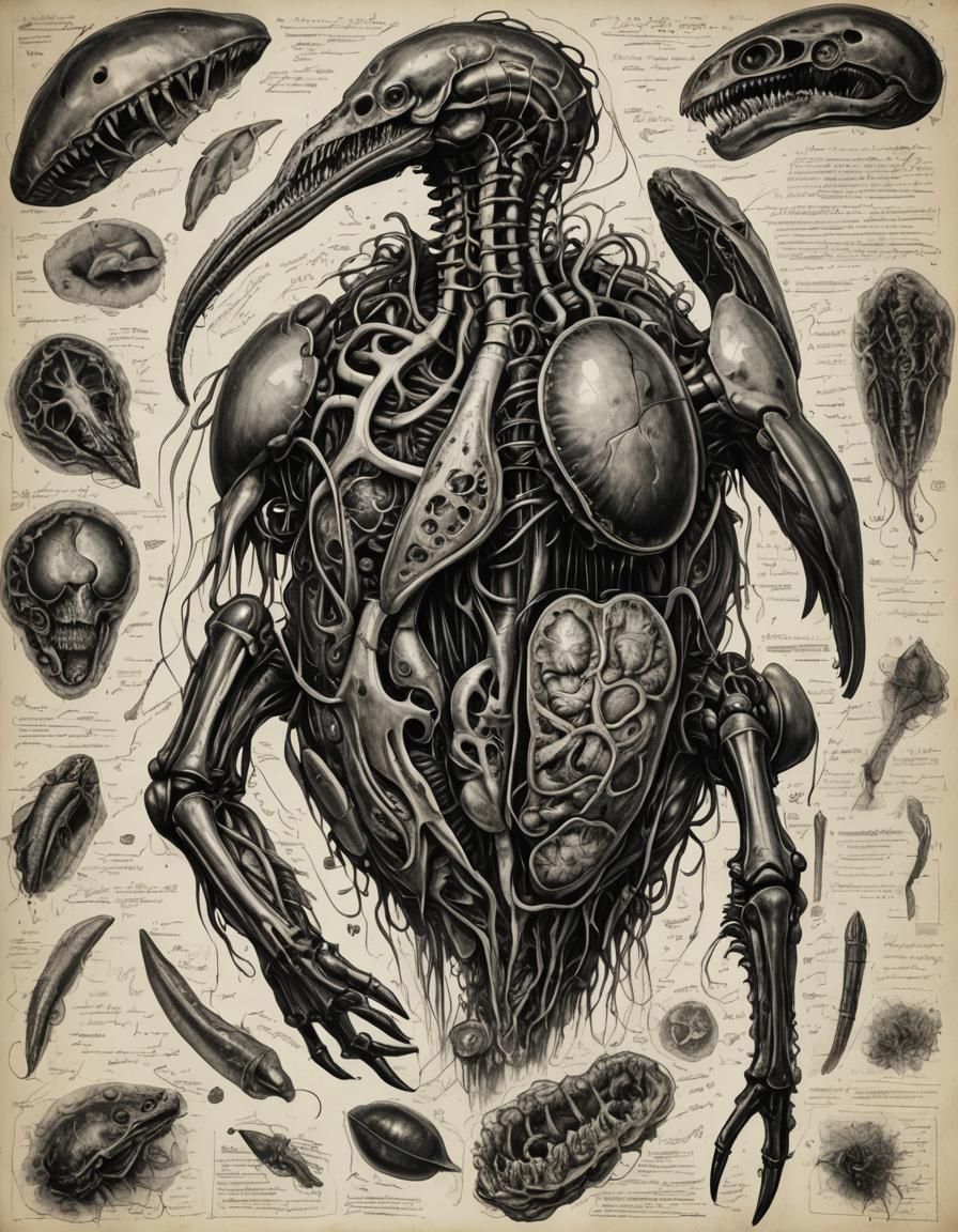 Detailed Anatomy of a Deep Sea Creature Autopsy