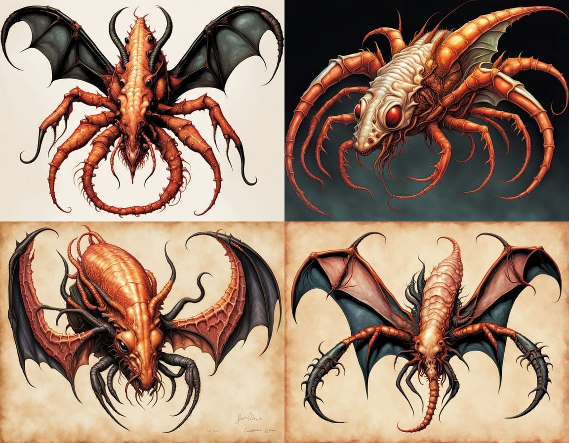 Surreal Hybrid Creature Illustration in Vivid Colors