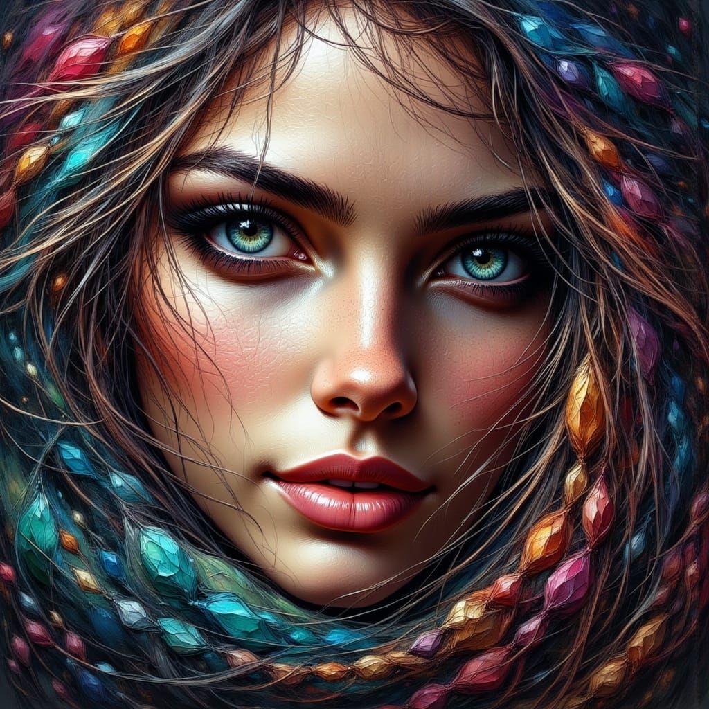 Ethereal Fantasy Pixies Dance in Whimsical Ink Sketch