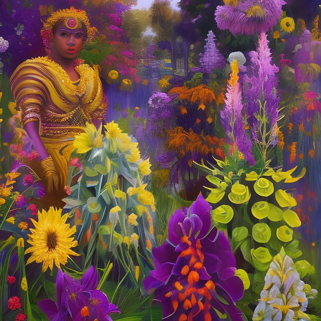 Garden of Tall Flowers