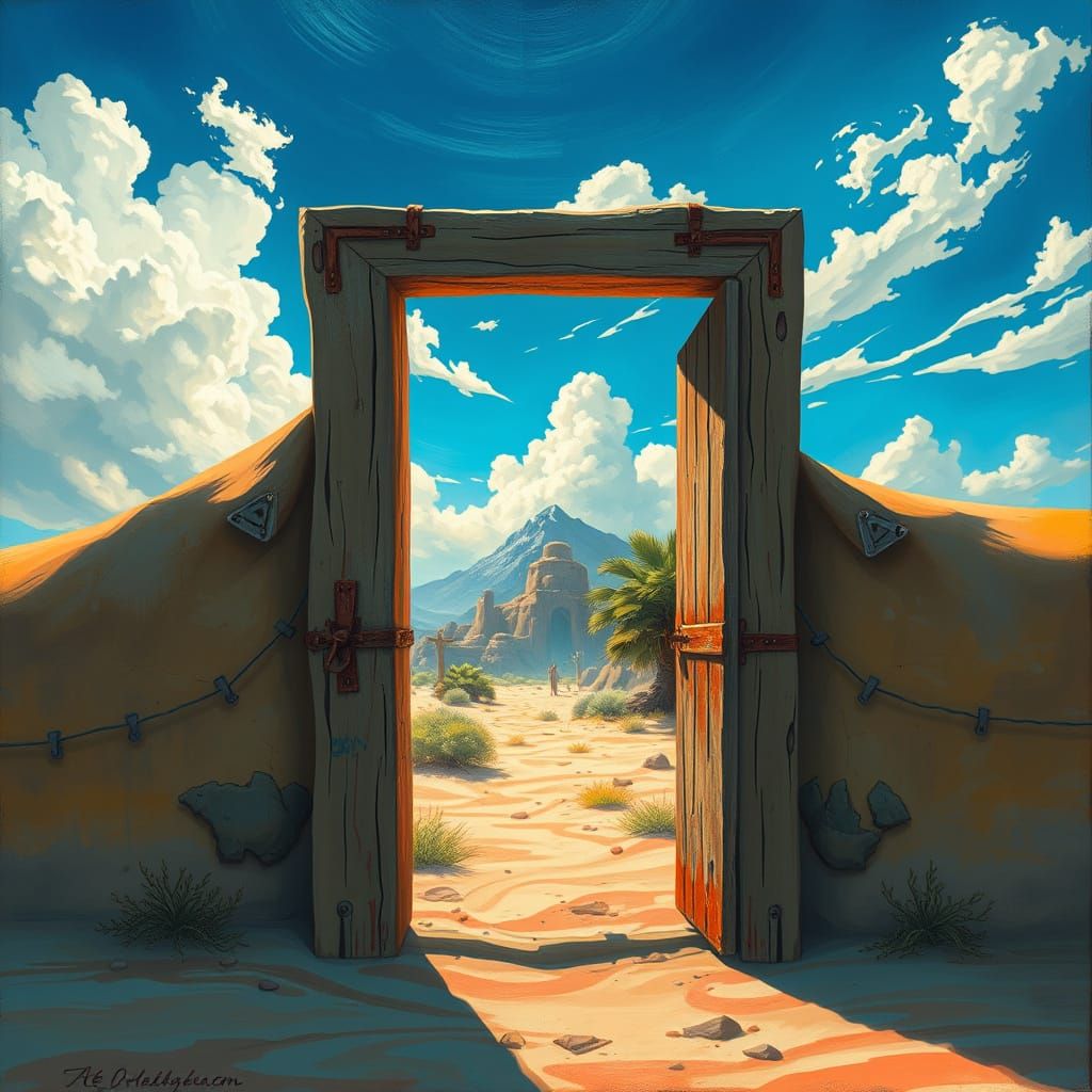 Oasis Revealed: A Dark Fantasy Desert Door