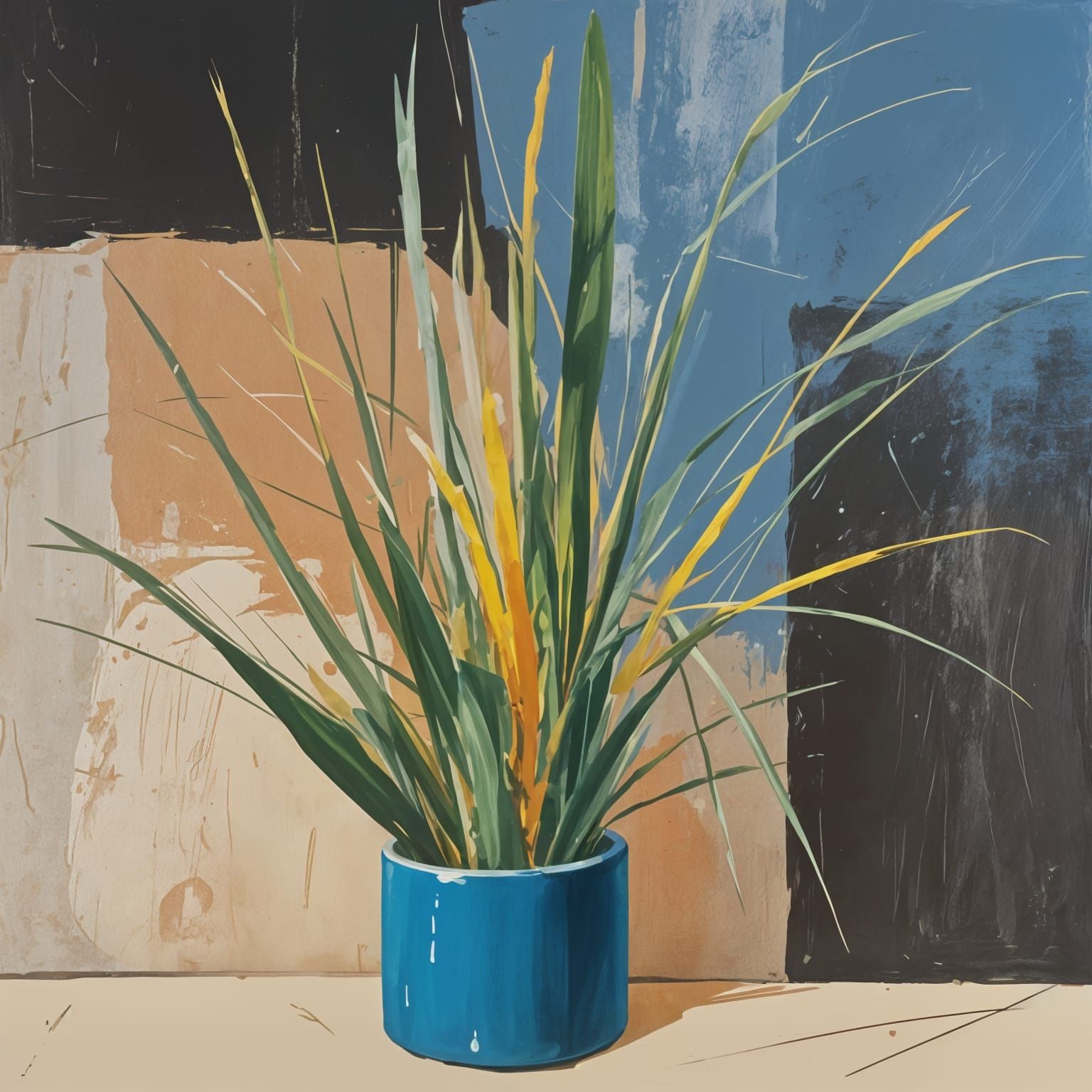 Casual Sketch of Grass Still Life