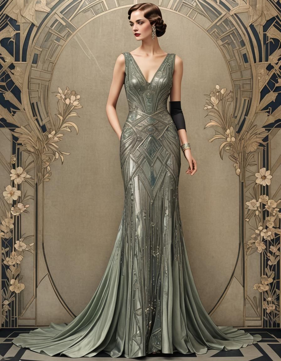 ART DECO GOWN