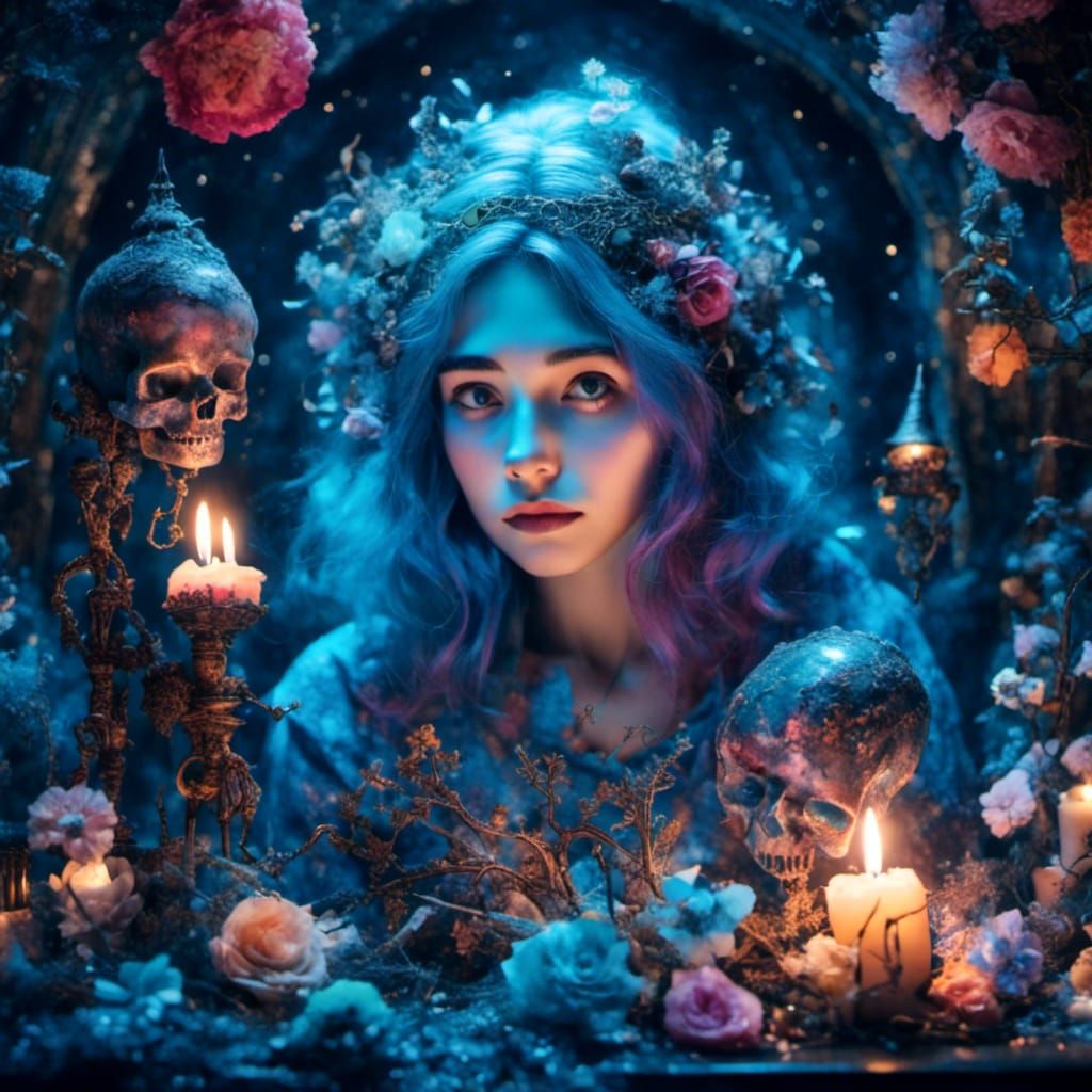 Sparkling Grotesque Cartoon in Dark Fantasy Style