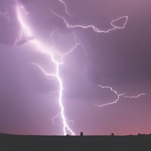 Lightning-Filled Sky: A Powerful Storm Image