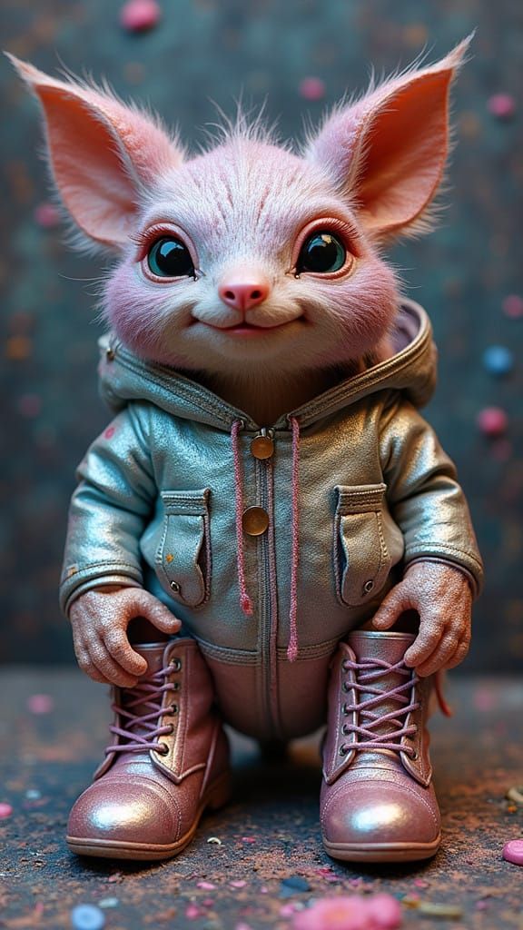 Schumann Resonance Influenced Fuzzy Critters Wearing Disco Boots