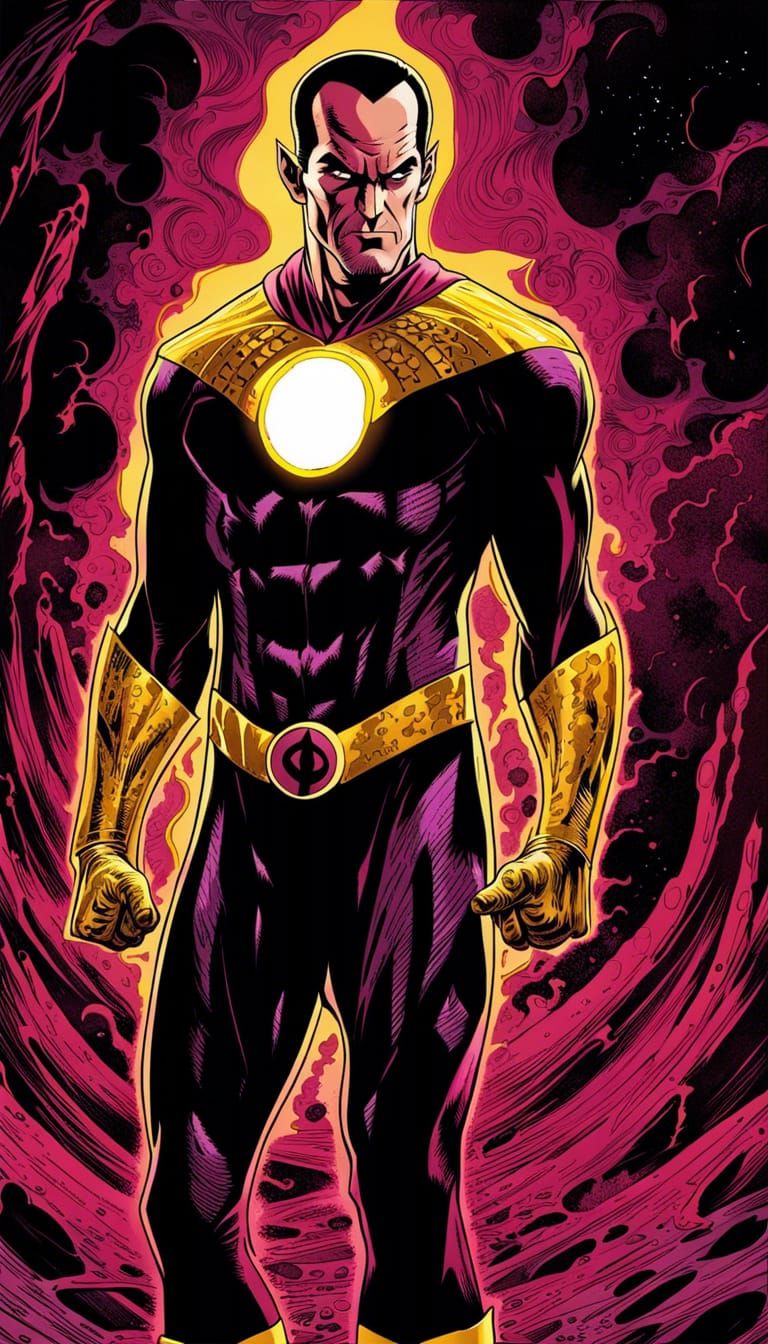 Full body portrait of SInestro, dark gritty horror textless ...