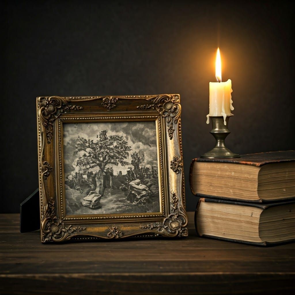 Vintage Study in Warm, Golden Light