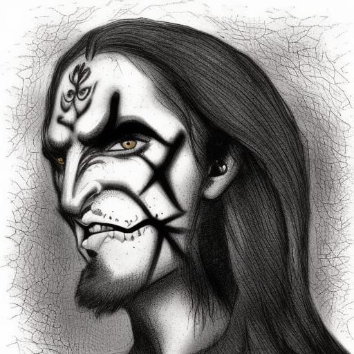 Vampire Lord Portrait in Dark Gothic Romanticism Style