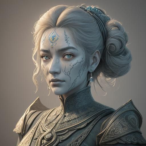 Elegant Calligraphy on Parchment in 3D Realism